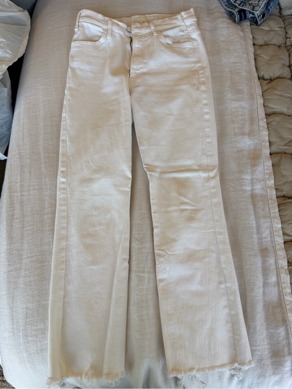 Mother the hustler ankle fray size 27